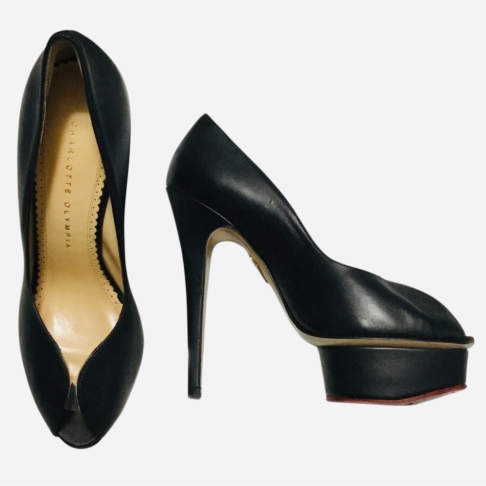 Designer Charlotte Olympia Dolly Platform Pump Heels 🇮🇹